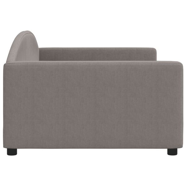 vidaXL Sofa, taupe spalvos, 100x200cm, audinys