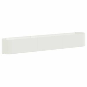 vidaXL Pakelta sodo lova Balta 280 x 40 x 40 cm