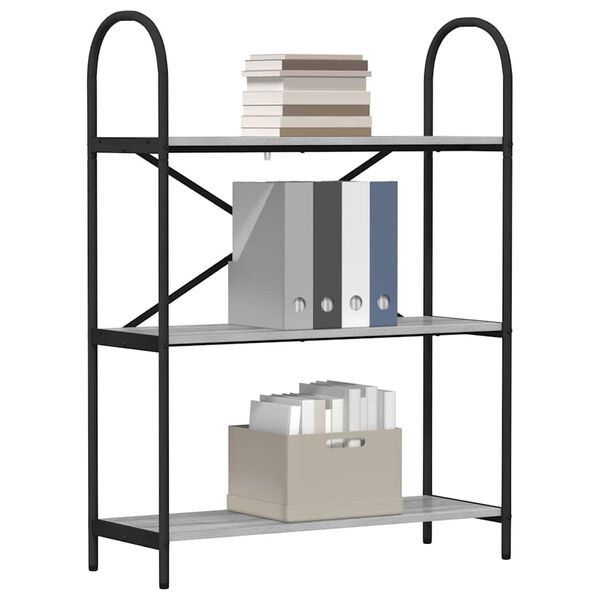 vidaXL Knygų lentyna Pilkas Sonoma 80 x 30 x 109 cm Apdirbta mediena