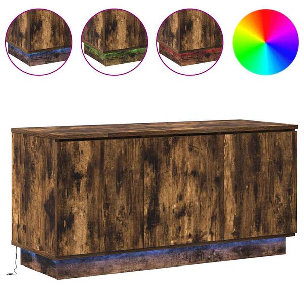 vidaXL Televizoriaus spintelė Rūkyta ąžuolas 100 x 38 x 49 cm