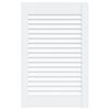 vidaXL Spintelės durelės, baltos, 61,5x39,4cm, pu&scaron;is, žaliuzių dizaino