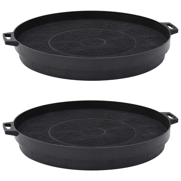 vidaXL Gartraukio medžio anglies filtrai, 2 vnt., 210 mm