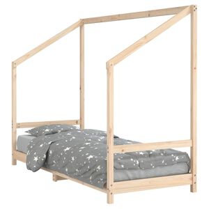 vidaXL Vaiki&scaron;kos lovos rėmas, 80x200cm, pu&scaron;ies medienos masyvas