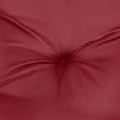 vidaXL Paletės pagalvėlė, raudonojo vyno spalvos, 60x40x12cm, audinys