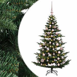 vidaXL Dirbtinė kalėdinė eglutė su rutuliuku 120 cm 150 LED