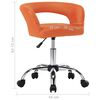vidaXL Valgomojo kėdės, 6vnt., oranžinės, dirbtinė oda (3x323263)