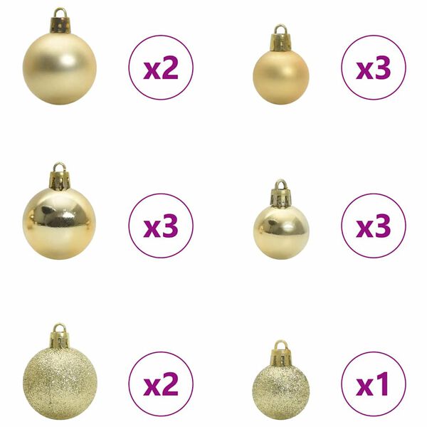 vidaXL Dirbtinė Kalėdų eglutė Balta 120 cm PVC ir Metalas ir Plastikas