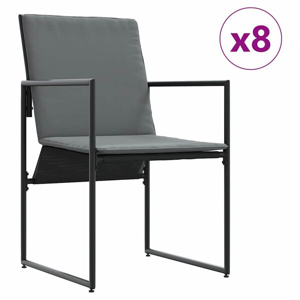 vidaXL Sodo valgomojo komplektas 13 pcs Juoda Plienas
