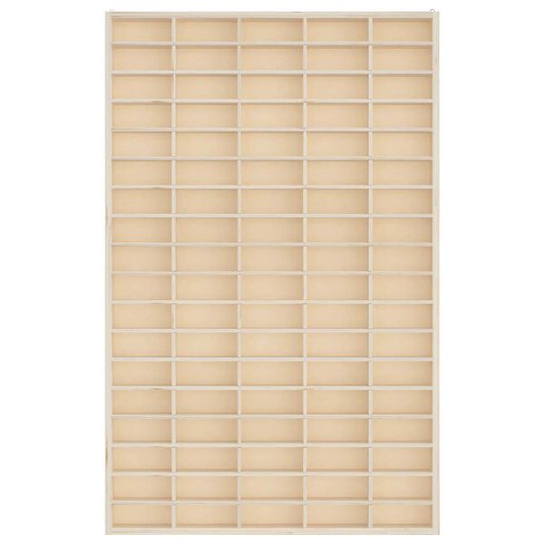 vidaXL Medinė kolekcinė vitrina su 90 skyrių, 50,5x4,5x79 cm