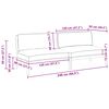 vidaXL Sofos komplektas su pagalve Antracitas 240 x 92 x 69 cm