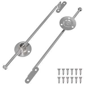 vidaXL Trūkčiojimo svirtis 2 pcs Sidabro 190 mm Geležis