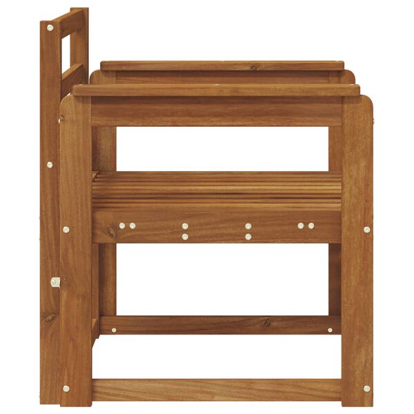 vidaXL Lauko sofa Kietos akacijos mediena Natūrali