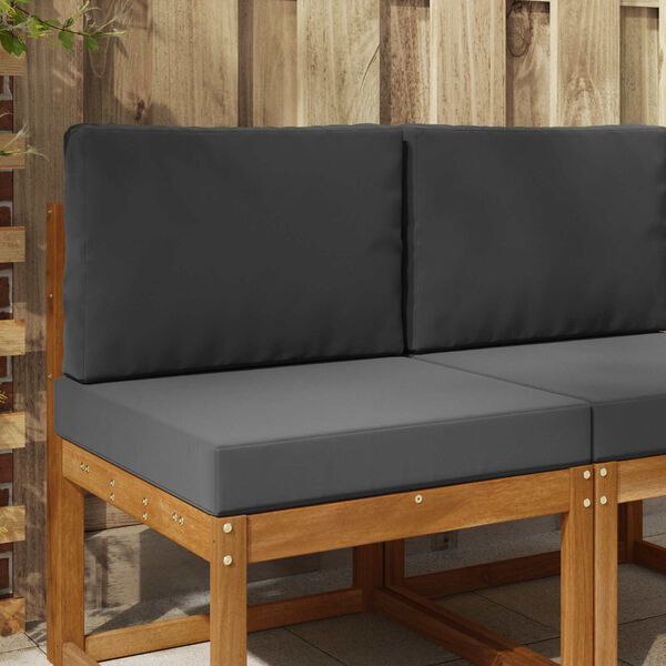 vidaXL Lauko sofa pagalvėlė 2 pcs Antracitas Poliesteris