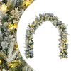 vidaXL Kalėdinė girlanda Žalia ir balta 270 cm PVC ir PE 50 LED