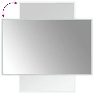 vidaXL Vonios kambario LED veidrodis, 50x80cm