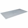vidaXL Grotelės Sidabrinė 100 x 50 x 2 cm Kar&scaron;tojo cinkavimo plienas