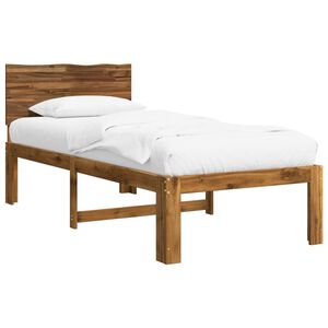 vidaXL Viengulė lova su galvūgaliu ROSTOCK Natūrali 90 x 190 cm