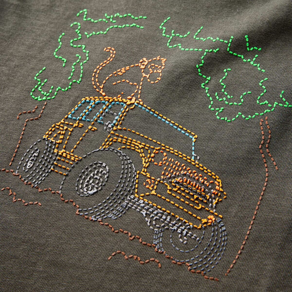 Vaiki&scaron;ki mar&scaron;kinėliai ilgomis rankovėmis, chaki spalvos, 140 dydžio