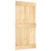 vidaXL Slankios durys NARVIK Natūrali ir juoda 100 x 210 cm (213,5 cm)