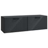 vidaXL Sieninė TV spintelė Juoda 98 x 31 x 30 cm Apdirbta mediena