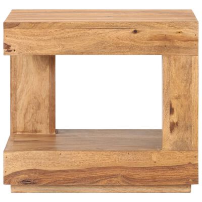vidaXL Kavos staliukas, 45x45x40cm, akacijos medienos masyvas