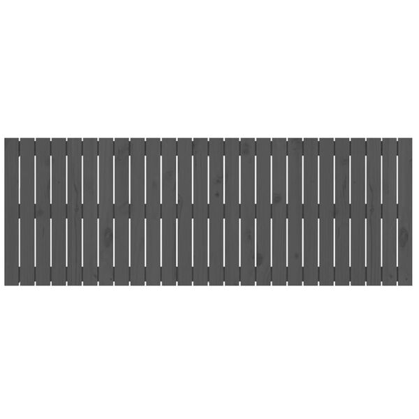 vidaXL Sieninis galvūgalis, pilkas, 166x3x60cm, pu&scaron;ies masyvas