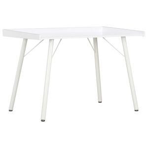 vidaXL Ra&scaron;omasis stalas, baltos spalvos, 90x50x79cm