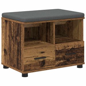 vidaXL Koridoriaus suolas Senas medis 60 x 38 x 46 cm