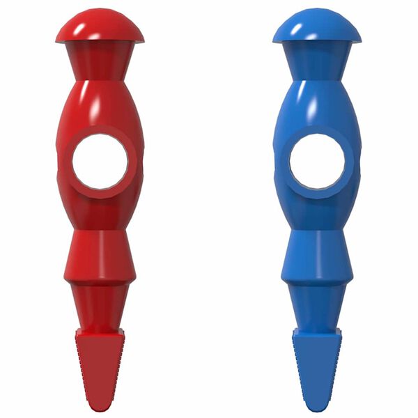 vidaXL Futbolo stalo žaidėjai 22 pcs Mėlyna ir raudona