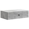 vidaXL Sieninis &scaron;oninis staliukas Betono pilka 59 x 34,5 x 17 cm