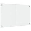 vidaXL Virtuvės atbraila Skaidrus 80 x 50 cm grūdintas stiklas