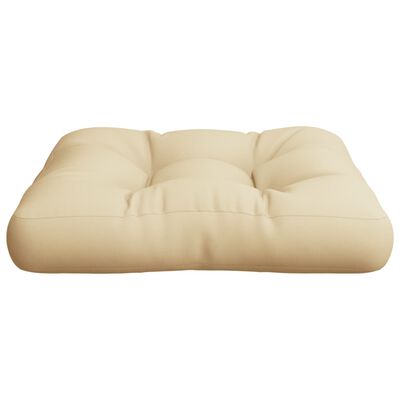vidaXL Paletės pagalvėlė, smėlio spalvos, 50x50x12cm, audinys
