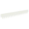 vidaXL Vejo kra&scaron;tas 10 pcs 103 x 15 cm metalas Balta