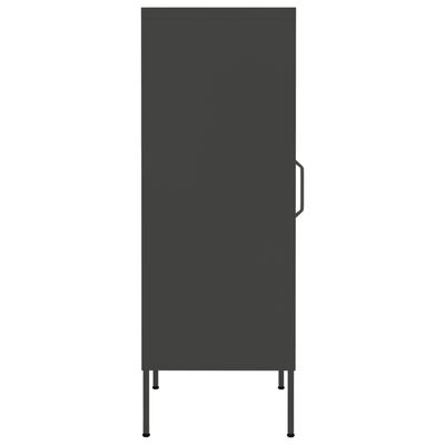 vidaXL Sandėliavimo spintelė, antracito, 42,5x35x101,5cm, plienas