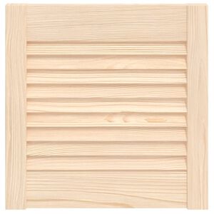 vidaXL Spintelės durelės, 39,5x39,4cm, pu&scaron;is, žaliuzių dizaino