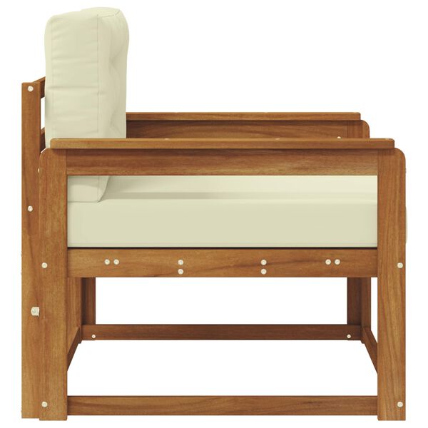 vidaXL Lauko Vidurinis Sofa Kietos akacijos mediena Natūrali