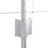 vidaXL Tvora su stulpais Sidabro 0,8 x 50 m Plienas