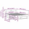 vidaXL Lovos rėmas su stalčių Ruda 160 x 200 cm Kietos pu&scaron;ies mediena