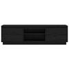 vidaXL Televizoriaus spintelė, juoda, 140x35x40cm, pušies masyvas
