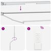 vidaXL Elektrinė i&scaron;traukiama markizės sistema Baltas 3 x 2 m Aliuminis