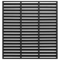 vidaXL Tvoros segmentas, juodos spalvos, 180x180cm, WPC