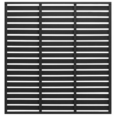 vidaXL Tvoros segmentas, juodos spalvos, 180x180cm, WPC