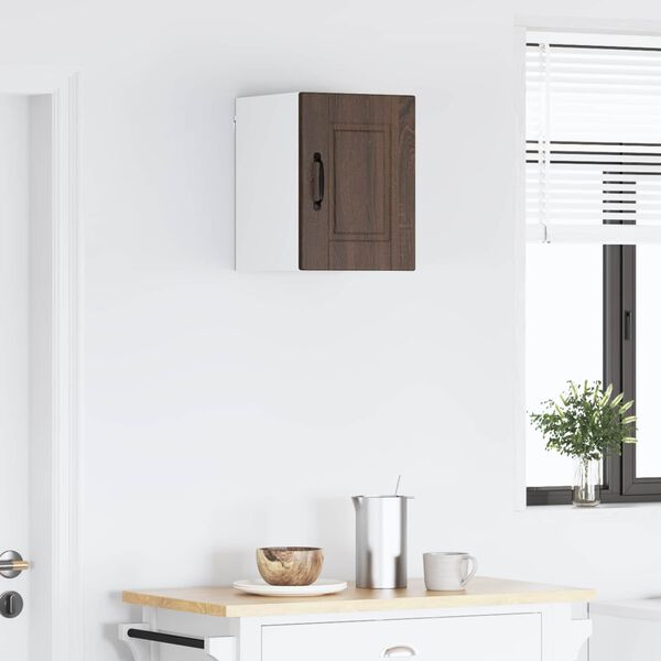 vidaXL Virtuvės spintelė su lentyna Rudas ąžuolas 30 x 31 x 40 cm