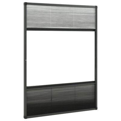 vidaXL Tinklelis nuo vabzdžių langams, 80x120cm, aliuminis, plisuotas