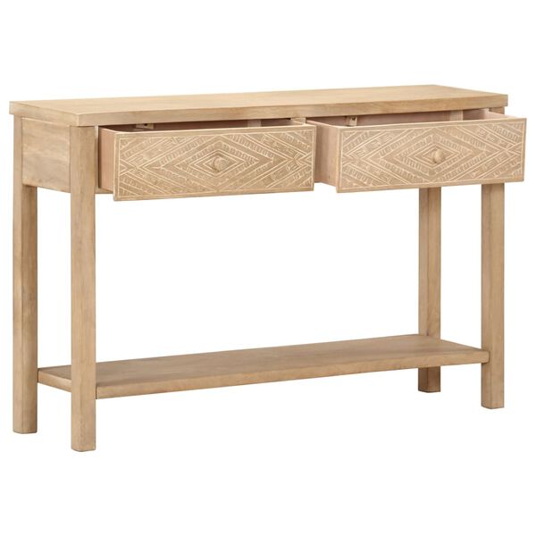 vidaXL Konsolinis staliukas, 118x30x75cm, mango medienos masyvas