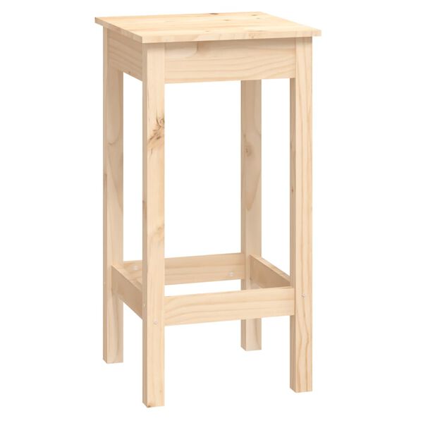 vidaXL Baro baldų komplektas, 9 dalių, pu&scaron;ies medienos masyvas