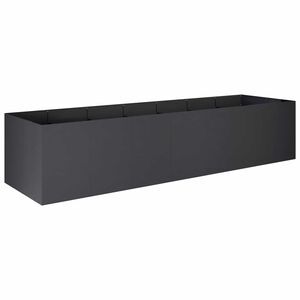 vidaXL Sodo vazonas Juoda 280 x 80 x 60 cm &Scaron;altai valcuotas plienas