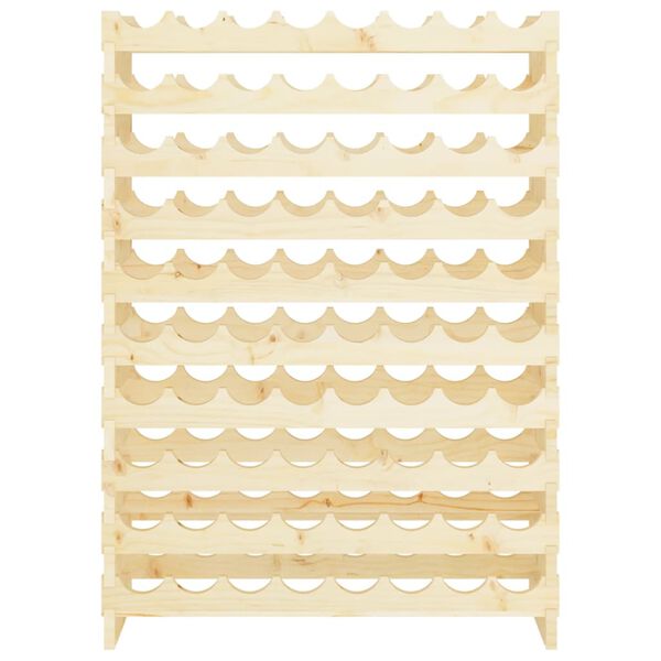 vidaXL Vyno butelių stovas, 83x29x112cm, pu&scaron;ies medienos masyvas