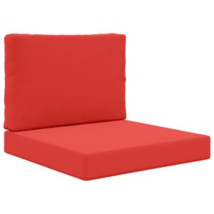 vidaXL Lauko sofa pagalvėlė 2 pcs Raudona Poliesteris