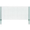 vidaXL Euro tvoros komplektas, 20x1,5m, plienas, žalias